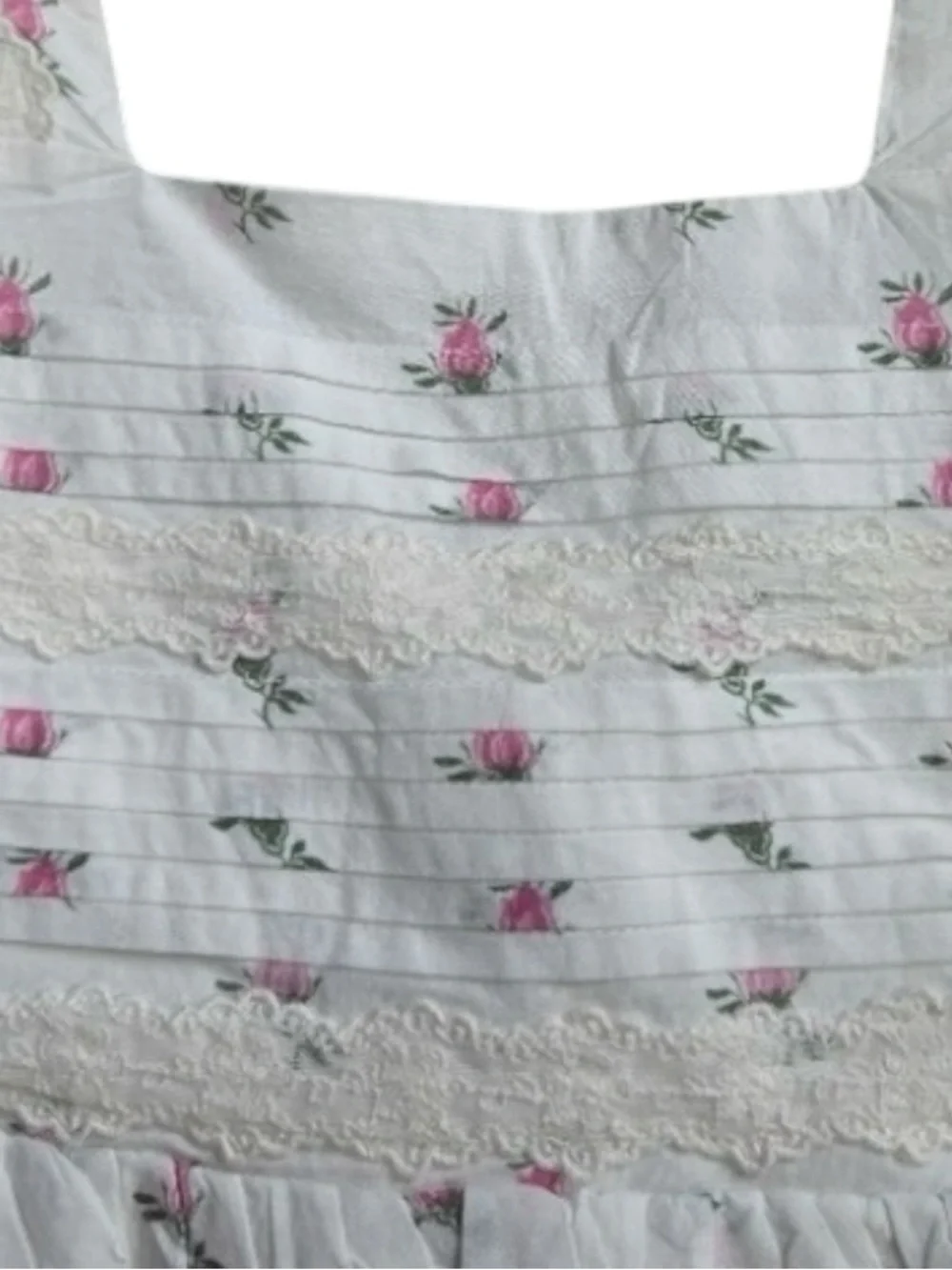 For Love & Lemons Lil Lemons Wildflower Dress 6T NWT Lace Ruffle Organic Cotton